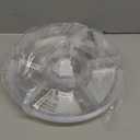 Plasticpro 6 Sectional Round Plastic Serving Tray/Platter (4, Clear)