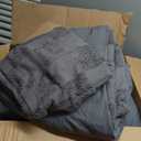 Bedsure Grey King Size Comforter Set, Boho Tufted Bed Set, Checkered Farmhouse-Style Distressed Vintage Bedding, 3 Pieces, 1 Plaid Geometric Comforter and 2 Pillow Shams