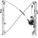 SUNROAD Power Window Regulator Motor Assembly Front Left Driver Side Replacement for Chevrolet Silverado 2500 HD 01-04 & Silverado 1500 1999-2003 2006 Suburban 2500 Tahoe
