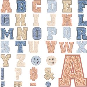 136 Pcs 12 in Extra Large Bulletin Board Letter Classroom Wall Decor Big Alphabet Letter Cutout Sticker Punctuation with Adhesive Dot Colorful Poster Back to School Education Learning Tool(Morandi)