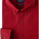 PASHARTUK Wrinkle Free Regular Fit Mens Button Down Shirts Long Sleeve Dress Shirts for Men, Size: 3X-Large