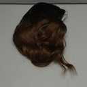 Ombre Brown Short Wavy Wig for Women Lace Hairline Bob Style Synthetic Heat Resistant - Natural Appearance for Everyday Hairstyle 14 Inch