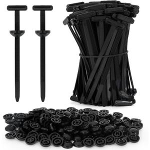 2 x 150Pcs Nylon Universal Cable Tie Buckle Nylon Zip Ties Button Fixion Tools, Automotive Replacement Rivet Fixing, Zipties for Cars Repair Engine Bumper Fender Liner Door Panel Screw Fastener Clips