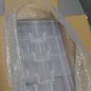 VTG Bead Organizer Box, 112 Pcs Small Organizers, 3-Tier Bead Storage Containers Portable Organizer and Storage Box Stackable Plastic Cases for Bracelet Making DIY Jewelry Nail Charms