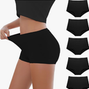 Migbean Boy Shorts Underwear for Women - Boxers for Women,womens Cotton Underwear,Boyshorts for Women,Cotton Boyshorts Migbean Underpants Women's S, Black