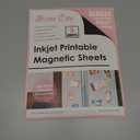 Stone City Printable Magnetic Sheets Make Refrigerator Photo Magnet Glossy Print Paper 12mil Thickness for Inkjet Printers 8.5x 11 Inches 5 Sheets