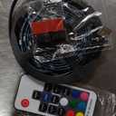 DWVO Farmhouse TV Stand for 65 inch TVs, LED Entertainment Center with Storage, TV Console with Power Outlets, Wooden Bar Coffee TV Table with Shelves for Living Room (Rustic White)