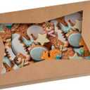 15-PACK Brown Pastry Bakery Box 12x8x3 inch, Large Donuts, Muffins, Cookies Boxes with PVC Window - Auto-Pop up Nature Kraft Paper Box Container, Pack of 15 (Brown, 15)