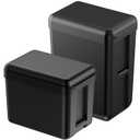 Dog Poop Trash Can Outside Use - 13L / 3.5 Gal Outdoor Dog Waste Container with Lid - Odor Free Waste Station for Backyard - Poop Bag Holder - Includes 10 Heavy Duty Waste Bags (Black)