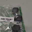 Litoexpe 4Pcs 1 Inch Plastic Caster Wheel, Black M8 x 13mm Swivel Stem Caster Wheel Workbench Caster for Cart, Furniture Wheels, with Locking Brake