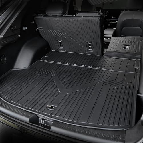JOULARISE Cargo Mat with Backrest Mat for 2024-2026 Chevy Equinox EV, All Weather TPE Cargo Liner Trunk Right Storage Car Mat Accessories for Chevrolet Equinox EV LT1 LT2 RS
