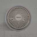 Digibond Small Desk Fan, Ultra Quite USB Fan Portable 3000mAh Rechargeable Battery Operate, High Power 3 Speed 5.3in With Ambient Light/ Hook 180°Rotated Easy Clean (White)