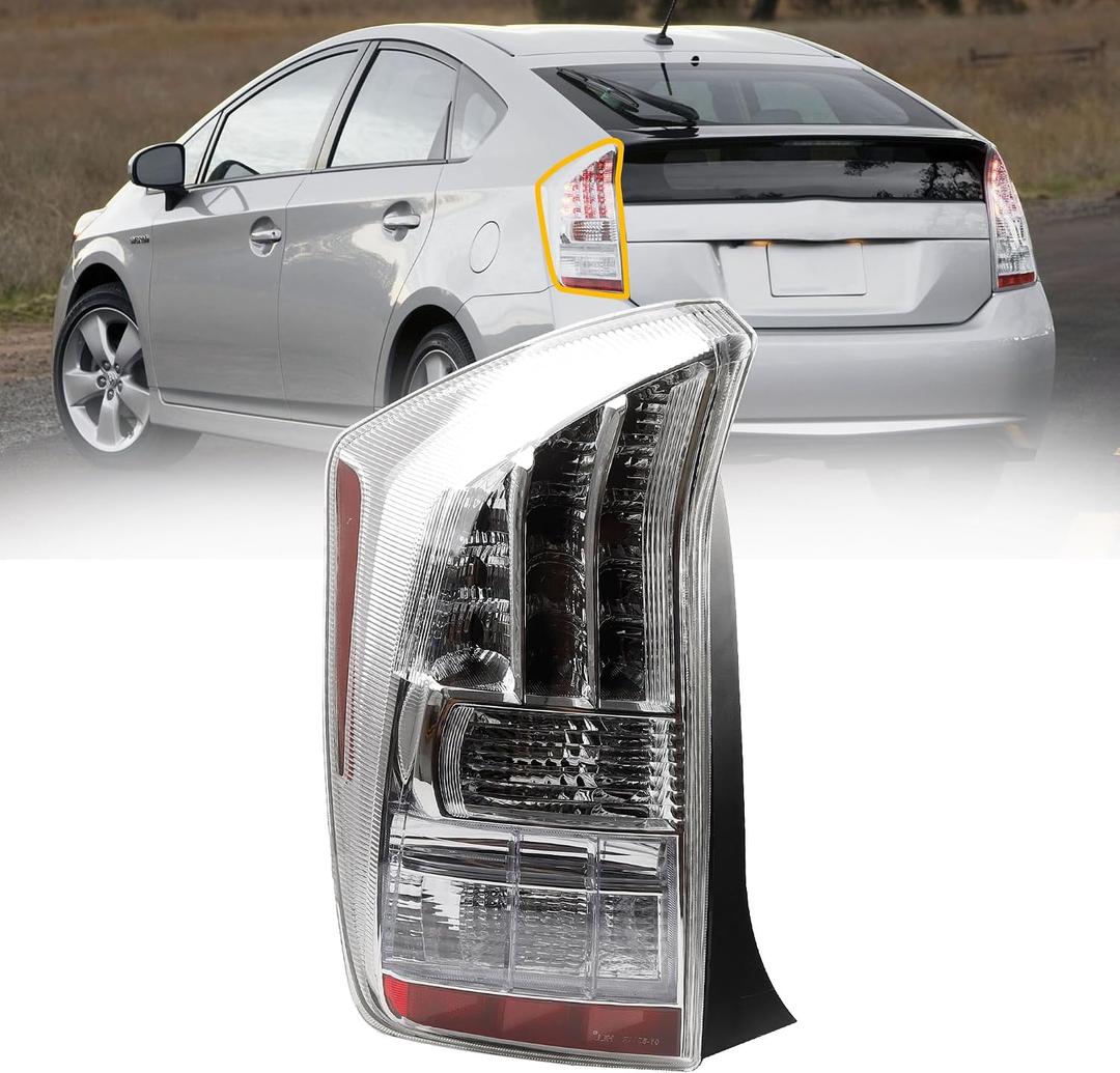 Dasbecan Rear Left Tail Light Assembly Compatible with Toyota Prius 2010 2011 Driver Side Tail lamp Replaces# 81561-47111 8156147111