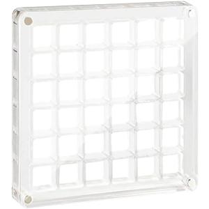 Magnetic Acrylic Display Case - 36-Grid Seashell & Gemstone Organizer Box (Starfish Design, Jewelry Storage Solution)