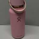 Hydro Flask Water Bottle - Insulated Stainless Steel - Wide Straw Lid, Non Spill, Leakproof in 32 Oz Trillium Pink