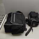 BALAPET Stable 3 Ball Bowling Bags with Wheels, Portable Bowling Bag 3 Ball Roller with Separate Shoe Compartment and Accessory Pocket, Add On Tote and Pushable Roller