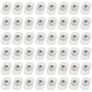 TRVL FIELDER Self Adhesive Caster Wheels, Appliance Rollers Appliance Slider for Kitchen, 360 Swivel Small Casters - Solve Coffee Maker Air Fryer Small Appliances Countertop Sliding (White - 48 Pcs) (1 Steel Ball Style)