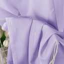 OVZME Lavender Sheer Curtains 84 Inches Long 2 Panels - Soft Light Filtering Window Sheer Panels for Living Room/Bedroom, Top Dual Rod Pocket, 1 Pair, Each 42Wx84L Inches