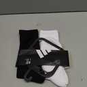 adidas Men's Athletic Cushioned Crew Socks (6 Pairs) Durable & Comfortable (Black, M)