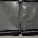 Lifewit Clothes Storage Bins with Metal Frame, Stackable Storage Box, Foldable Clothing Storage Bins with Lids, 40L Storage Bags Fabric Box Organizer with Clear Window Zippers Sturdy Handles 4 Pack