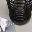 Bug Zapper Outdoor, 2025 Upgraded 3 in 1 Rechargeable Bug Zapper with 5000mAh Battery & LED Night Light, 4000V Cordless Waterproof Mosquito Zapper for Outside,Patio,Backyard,Garden Black