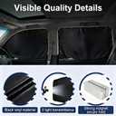 XCBYT Car Window Shades - 4 Pcs Car Privacy Curtains - 100% Block Light Car Window Covers - Magnetic Side Window Sun Shade Keeps Cooler for Breastfeeding, Taking a nap, Changing Clothes, Camping