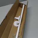 White Magnetic Curtain Rod for Door:Magnet Curtain Rods for Classroom Whiteboard,Small Adjustable Magnetic Towel Bar,Tool-Free French Magnet Rod with Leather Protective Cover No Drilling,16-28"
