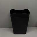 ITCPRL Bathroom Trash Can with Lid, 2 Pack 4 Gallons/15 Liters Garbage Can with Pop-Up Lid, Small Plastic Trash Can, Slim Trash Bin Waste Basket for Bathroom, Bedroom, Office, Living Room(Black)