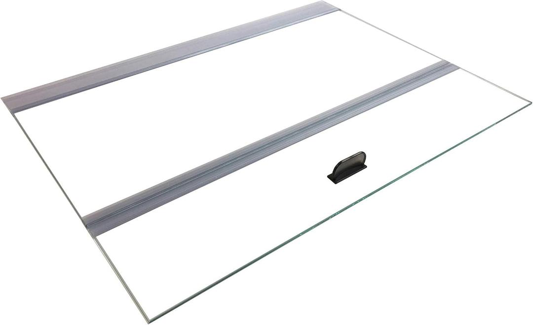 H2Pro Glass Canopy 2 Piece Set for Aqueon & All Glass only 75/90/110 Gallon 48x18 Aquarium Fish Tank (Each Piece Measure 22.08 x 16.57 x 0.16in)