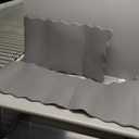 Arenarug Upgrade Scalloped Embossed Kitchen Mats for Floor 2PCS Cushioned Anti Fatigue Waterproof Foam Kitchen Rugs Non Slip Washable Comfort Standing Mat for Office Sink Laundry, Gray