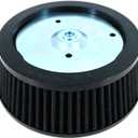 Harley Air Filter Engine Air Cleaner Motorcycle Air Filter for Harley 1999-2017 Dyna, 2000-2015 Softail, 1999-2007 Touring (Black)
