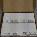 Sustainable Greetings 120 Pack Thank You Cards with Envelopes Bulk for Weddings, Bridal Showers, Graduations, Bridal, Blank Inside - Minimalist Black and White Design Thank You Card