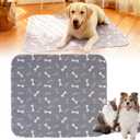 PuppyPads for Dogs,2026 Upgraded Washable Puppy Pad with Pheromones,Reusable Puppy Training Pet Pads with 4-Layer Leak Protection, Leak & Odor Proof, Non-Slip Base, Easy to Clean(Grey, M)