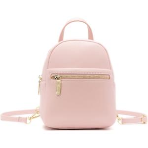 Mini Backpack Purse for Girls Teenager Cute Leather Backpack Women Small Shoulder Bag Handbags (Pink)