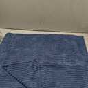 MIULEE Decorative Throw Pillow Covers for Couch Bed Livingroom 18x18 Inch Set of 2 Blue Boho Accent Throw Pllows Broadside Striped Patchwork Soft Corduroy Spring Coastal Pillowcases