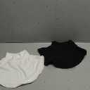 Women's Solid Turtleneck Dickey Collar Wear Outer or in Sweater Hoodie High Neck Mock Collar