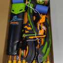 Kmuxilal Kids Bow and Arrow Set with LED Flash Lights, 10 Suction Cup Arrows, Quiver and Fluorescence Standing Target-Perfect Indoor and Outdoor Archery Set Toy Gift for Boys and Girls Ages 4-12