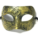 Gjinxi Venetian Masquerade Mask for Men & Women - Couple's Retro Half Face Mask for Halloween Party, Mardi Gras, Carnival Costume Balls & Prom Events