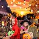 2 x CYLYH 7x5ft Halloween Photography Backdrop Hallowmas Eve Gloomy Devil Pumpkin Scarecrow Background Horrible Scary Nightmare Party Banner