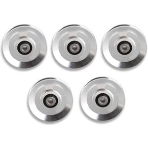 Yosoo Fitness Pulley Wheel, Universal Aluminum Alloy Bearing Pulley Wheel Gym Diameter 90mm&115mm for Exercise Strength Training Accessory (5 PCS Diameter 90mm)