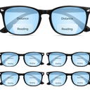 CCVOO 5 pack Reading Glasses for Women/Men, Bifocal, Progressive, Readers for Women/Men, Eye glasses, Blue Light Glasses, +4.0