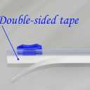 Uncle Jack 8Pcs Plastic Wrap Slide Cutter, Self-Adhesive Slide Cutter, for 15/18 inches Aluminum foil Paper, Wax Paper, Parchment Paper, Baking Paper, 15.5 inch+18.5 inch