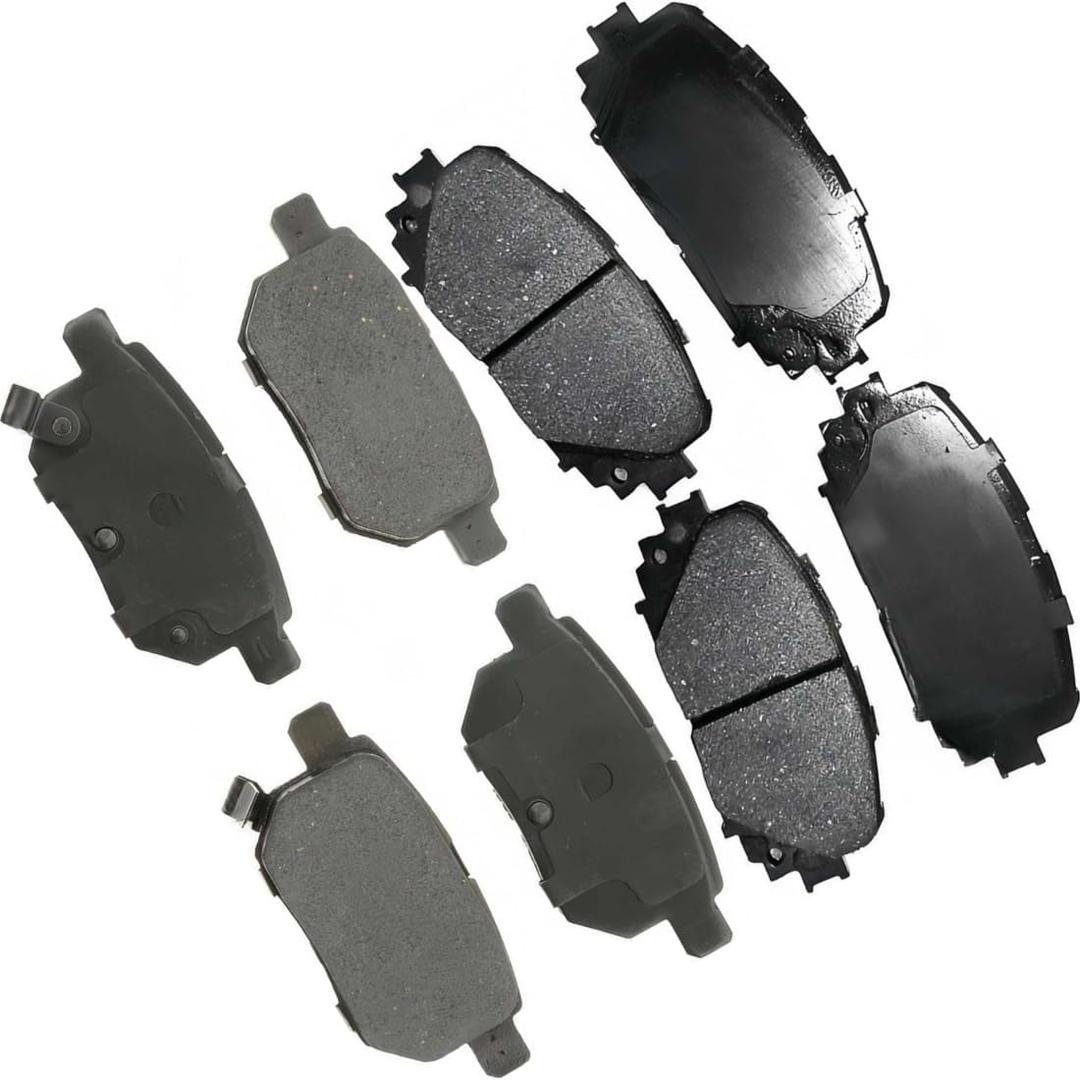 2 X v brake pads Front Rear fits Toyota Yaris 2012 2013 2014 2015 2016 2017 2018