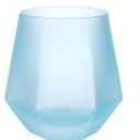 Wine2Go Diamond Silicone Wine Glasses Blue 9oz