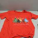 Womens Christmas Shirts: Merry and Bright Graphic Printed T-Shirts Holiday Xmas Vneck Blouse Tops (Small, Red1)