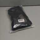 DOCUMO Fleece Lined Tights for Women Thermal Pantyhose Winter Warm Fake Translucent Tights High Waisted Thick Leggings (Black, L)