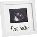 Juvale Baby Sonogram Picture Frame for 4 x 3 Ultrasound Photo, First Selfie (7 x 6.5 In, White)