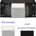 8 PCS Charcoal Filter for Range Hood 7.75" x 10.5" Replace Broan NuTone BP58Compatible with Broan-NuTone Non-Duct 43000 Series Range Hood, Carbon Cloth Filter for Absorbing Fumes and Grease