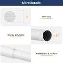 ENJOYBASICS 2 Pack Adjustable Spring Tension Curtain Rods 32 to 66 Inches, Stainless Steel White Shower Rod No Drilling for Window, Bathroom, Closet, Room Divider, 7/8" Diameter