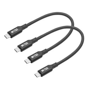 2 x 2Pcs PD100W USB C Charging Cable 9inch, USB Type C Male to USB Type C Type C Male Data Transmission Cable 20Gbps, 8K@60HZ High Resolution Full Featured Cable, for iPhone and More USB Type C Device